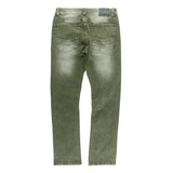 MAKOBI "BIONCO" DENIM JEANS - M1753 - OLIVE