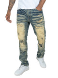 B&T MAKOBI ROMANO DENIM JEANS - M1934 - DIRTY WASH