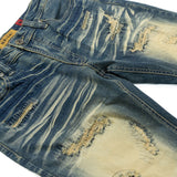 B&T MAKOBI ROMANO DENIM JEANS - M1934 - DIRTY WASH