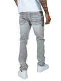 B&T MAKOBI ROMANO DENIM JEANS - M1934 - GREY