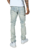 B&T MAKOBI ROMANO DENIM JEANS - M1934 - LIGHT WASH