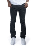 B&T MAKOBI PESCARA DENIM JEANS - M1988B - JET BLACK