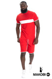(B&T) MAKOBI "RICCI CORE" SHORT - M601B - RED