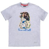 B&T MAKOBI "TIME WILL TELL" T-SHIRT -M329 - GREY