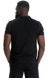 MAKOBI RICCI CORE POLO TEE - M344 - BLACK/RED