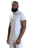 MAKOBI RICCI CORE POLO TEE - M344 - GREY