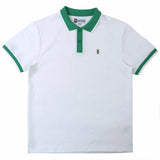 (B&T) MAKOBI "BELLAGIO KNIT" POLO TEE - M384B - WHITE/GREEN