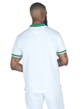 (B&T) MAKOBI "BELLAGIO KNIT" POLO TEE - M384B - WHITE/GREEN