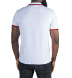 (B&T) MAKOBI "VERONA CHEETAH" POLO SHIRT - M388B - WHITE