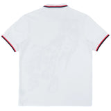 MAKOBI "VERONA CHEETAH" POLO SHIRT - M388B - WHITE