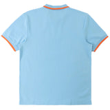 MAKOBI MORADI POLO SHIRT - M397 - LIGHT BLUE/ ORANGE