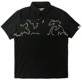 (B&T) MAKOBI "LEVONIA" POLO SHIRT - M422 - BLACK