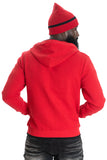 B&T MAKOBI AMALFI KNIT HOODIE - M4432B - RED
