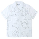 MAKOBI LEVONIA LINEN SHIRT & SHORT SET - M822SET - WHITE