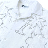 (B&T) MAKOBI LEVONIA LINEN SHIRT & SHORT SET - M822B - WHITE