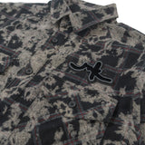 B&T MAKOBI BERTELI ACID PLAID SHIRT - M837 - BLACK