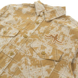 B&T MAKOBI BERTELI ACID PLAID SHIRT - M837 - MOCHA