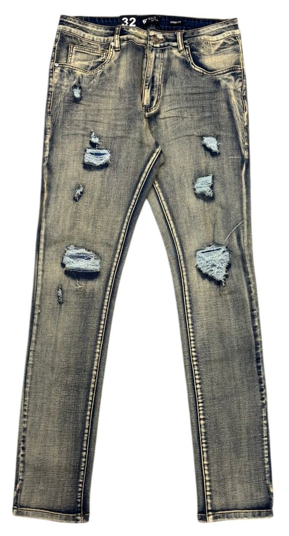 BY WAIMEA SKINNY DENIM JEAN - M8501D- VINTAGE WASH