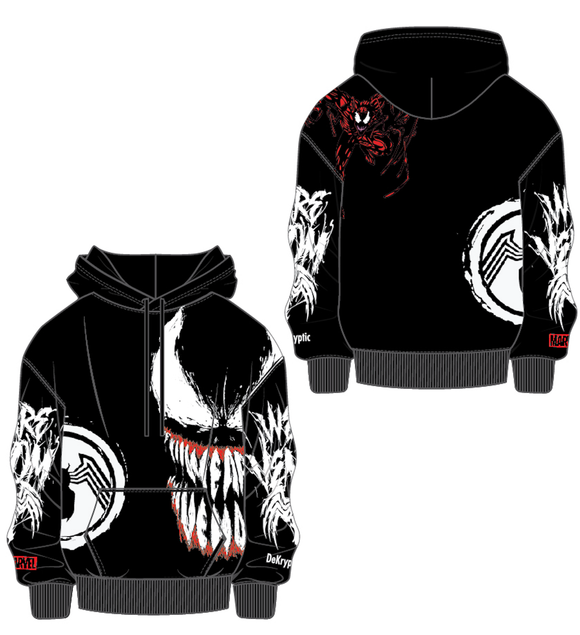 DEKRYPTIC MARVEL HOODIE - HDM8043VEN - BLACK
