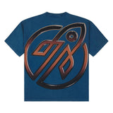 ROCKETBOY MEGA BLAST TEE - TEAL BLUE