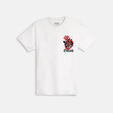 OUTRANK ROSE UP T-SHIRT - OR3369- WHITE