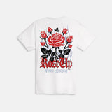 OUTRANK ROSE UP T-SHIRT - OR3369- WHITE