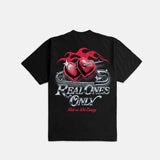 OUTRANK "REAL ONES ONLY" HEAVYWEIGHT T-SHIRT - OR3751PR - BLACK