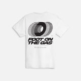 OUTRANK "FOOT ON THE GAS" T-SHIRT - OR3877T - WHITE