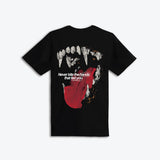 OUTRANK "NEVER BIT THE HAND THAT FED YOU" T-SHIRT - OR3881T - BLACK