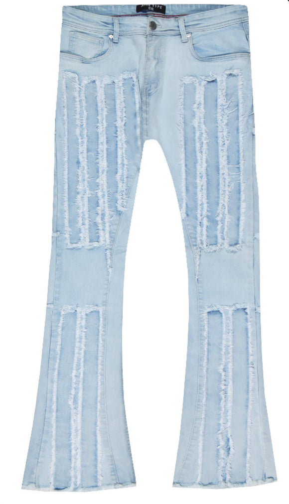ARKETYPE STACKED JEANS - P2347 - ICE BLUE