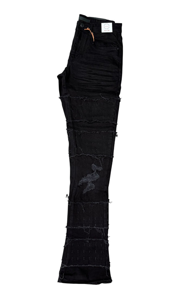 ARKETYPE STACKED JEANS - P521 - JET BLACK