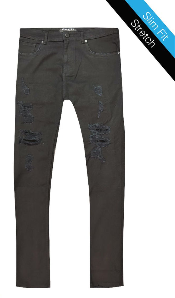 ARKETYPE JEANS - PC03 - JET BLACK