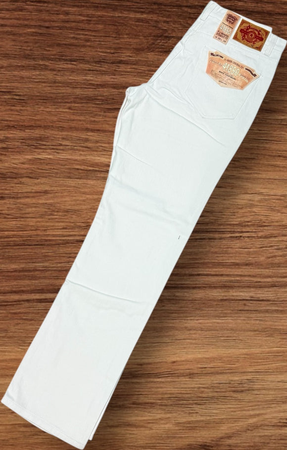 B&T PJ MARK STRAIGHT FIT JEANS - 41850BT - WHITE