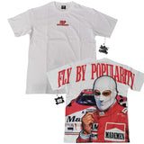 FLY BY BY POPULARITY T-SHIRT - FBP0017-WHITE / RED