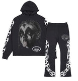 ROKU STUDIO RUTHLESS CROPPED HOODIE SET - RK5481746SET - BLACK