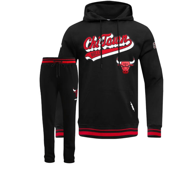PRO STANDARD NBA CHICAGO BULLS FLEECE SET - BCB5515426SET - BLACK/ RED