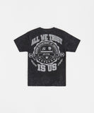 REASON BRAND BORN REAL T-SHIRT - RD5-009- BLACK