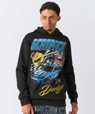 REASON DODGE SCATPACK RHINESTONE HOODIE - RE5-085 - BLACK
