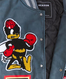 REASON FEARLESS VARSITY JACKET - RER5-005 - GREY