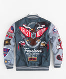 REASON FEARLESS VARSITY JACKET - RER5-005 - GREY