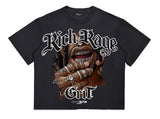 ROKU STUDIO RICH RAGE RHINESTONE -T-SHIRT - RK1481862 - BLACK