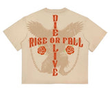 ROKU STUDIO RISE BOXY TEE - RK1482034 - SAND STONE