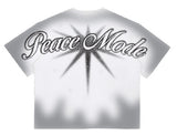 ROKU STUDIO PEACE AIRBRUSH BOXY TEE - RK1482055 - WHITE/BLACK