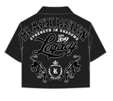 ROKU STUDIO - BLACK REIGN WOVEN SHIRT -RK1482112 - BLACK