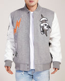 FLYING DEAD VARSITY JACKET - RK6481083 - HEATHER GREY