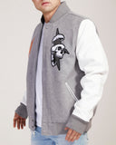 FLYING DEAD VARSITY JACKET - RK6481083 - HEATHER GREY