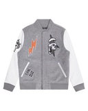 FLYING DEAD VARSITY JACKET - RK6481083 - HEATHER GREY