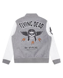 FLYING DEAD VARSITY JACKET - RK6481083 - HEATHER GREY