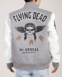 FLYING DEAD VARSITY JACKET - RK6481083 - HEATHER GREY