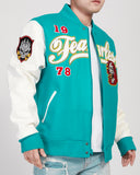 ROKU STUDIO FEARLESS VARSITY JACKET - RK6481088 - MINT/WHIT